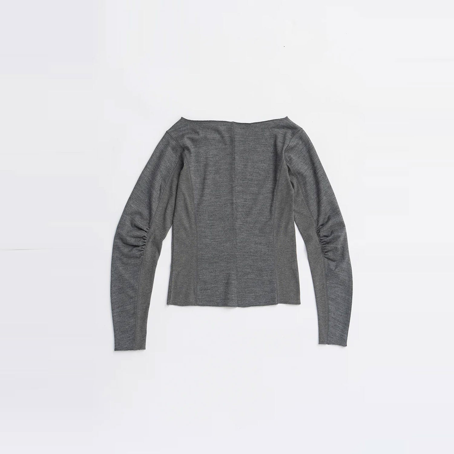 Wool Slouchy Sleeve Top -GREY- – THEMARKET