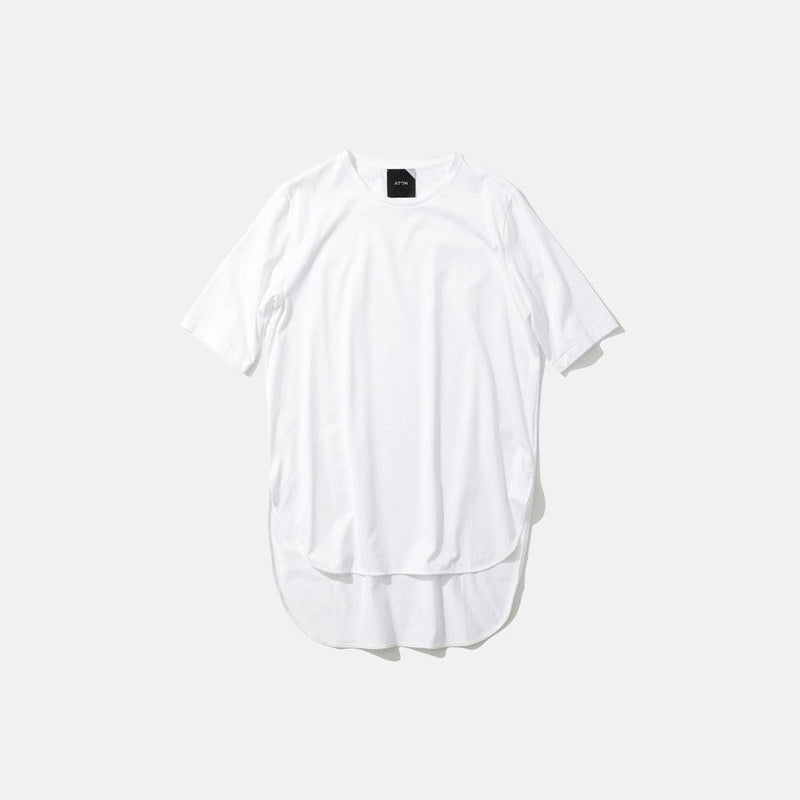 SUVIN 60/2 | ROUND HEM T-SHIRT -WHITE