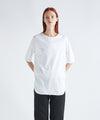 SUVIN 60/2 | ROUND HEM T-SHIRT -WHITE