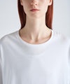 SUVIN 60/2 | ROUND HEM T-SHIRT -WHITE