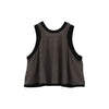 PILE FLARE TANK TOPS -BROWN-