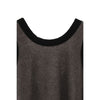 PILE FLARE TANK TOPS -BROWN-