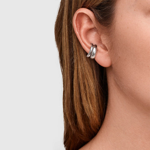 Ear Cuff Thick Silver