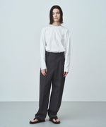 SUVIN60/2 | OVERSIZED L/S T-SHIRT -GREEN