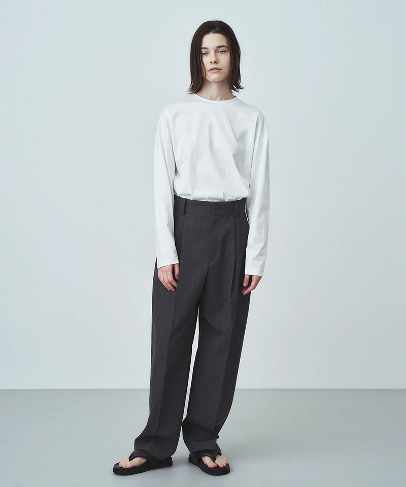 SUVIN60/2 | OVERSIZED L/S T-SHIRT -GREEN