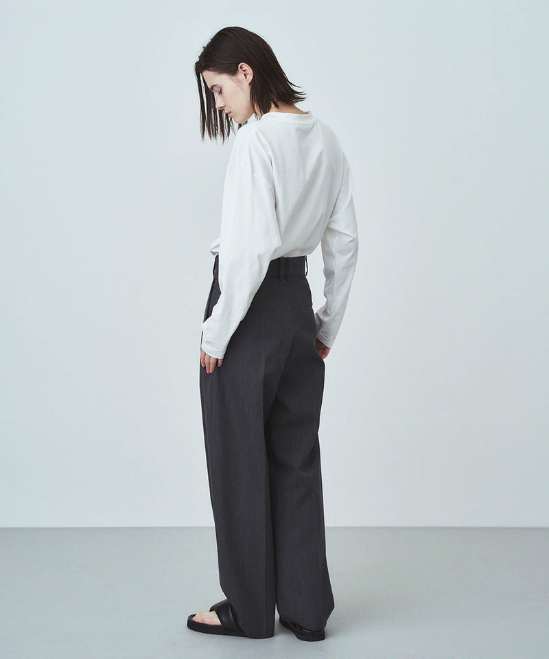 SUVIN60/2 | OVERSIZED L/S T-SHIRT -GREEN