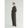 PILE LINE PANTS -BROWN-