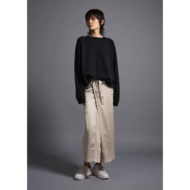 KAYA TUCKED HEM TOP -CHOCOLATE-