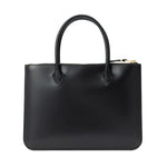 Zip Large Pouch With Handle -BLACK-