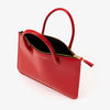 Zip Large Pouch With Handle -RED-