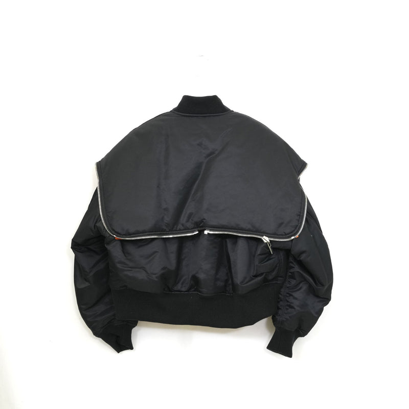 リバーシブルフーディボンバーJK-BLACK-