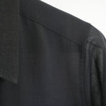 SHEER TWILL DRESS-BLACK-