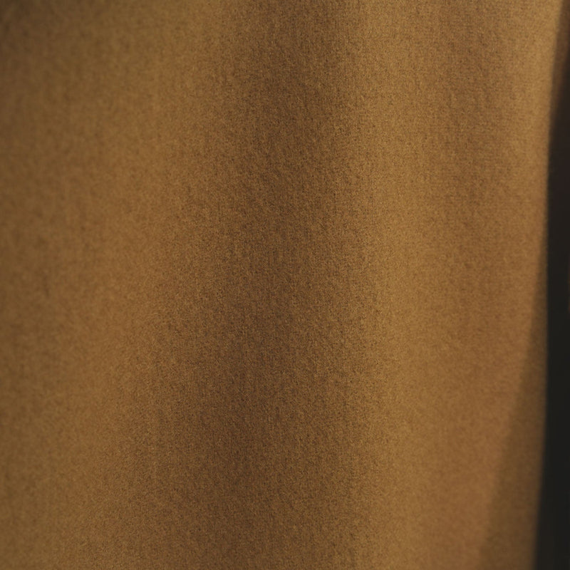 MELTON HOODED WORK COAT-BLACK-