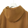 MELTON HOODED WORK COAT-BLACK-