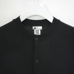 サテンペプラムニットカーデ -BLACK-