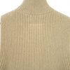 Zip up Long Knit-BEIGE-