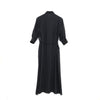SHEER TWILL DRESS-BLACK-