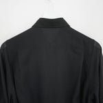 SHEER TWILL DRESS-BLACK-