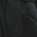 サテンペプラムニットカーデ -BLACK-