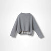 KORA BOTTOLE NECK TOP -LT GREY-