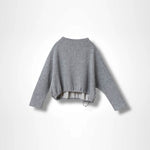 KORA BOTTOLE NECK TOP -LT GREY-