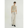 PILE LINE PANTS -IVORY-