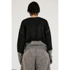 Reversible Mohair Knit -BLACK-