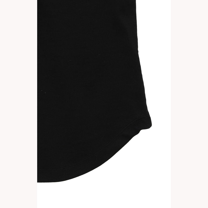ONE SHOULDER RIB TANK-BROWN-
