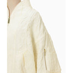 Floral Jacquard Triple Cloth Jacket -ecru-