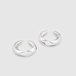 Infinity Hoops silver