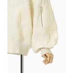 Floral Jacquard Triple Cloth Jacket -ecru-