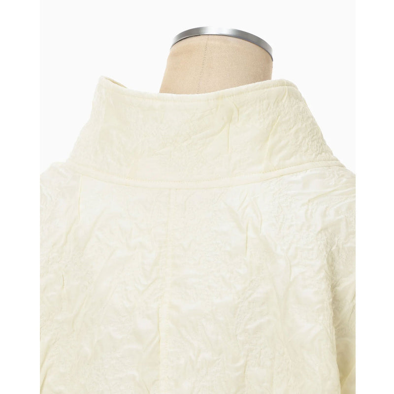 Floral Jacquard Triple Cloth Jacket -ecru-
