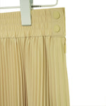 TAFFETA PLEATED SKIRT-CREAM-
