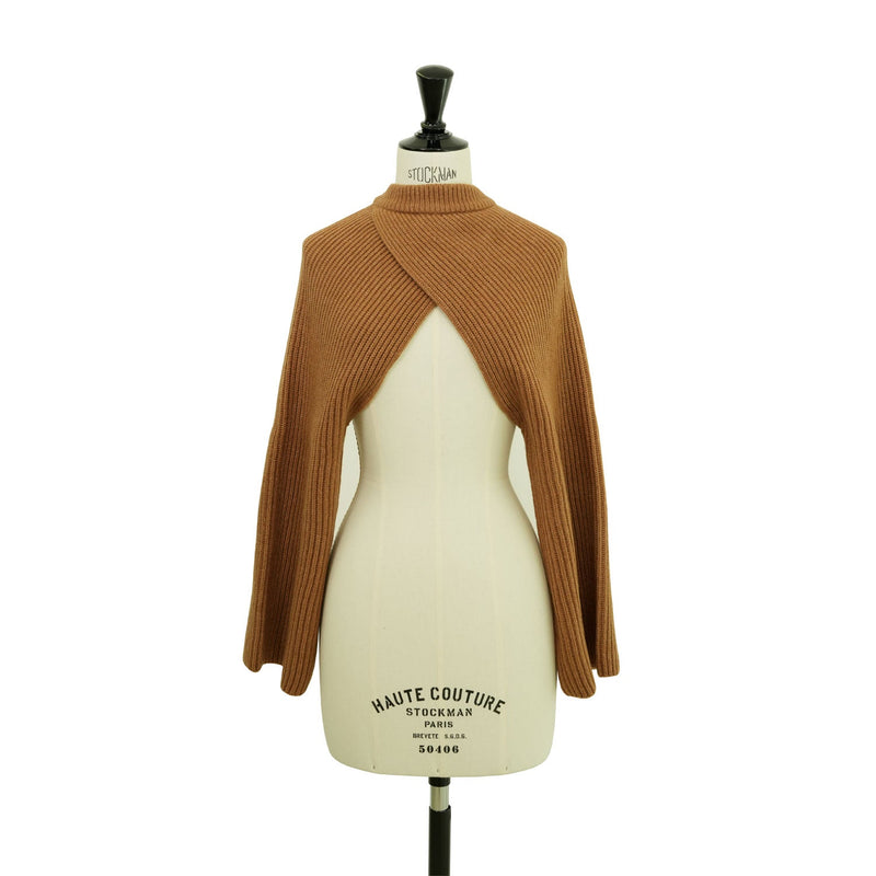 RIBBED KNIT WOOL SHRUG