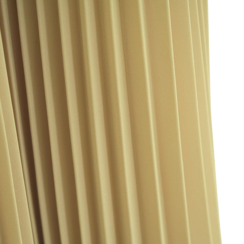TAFFETA PLEATED SKIRT-CREAM-