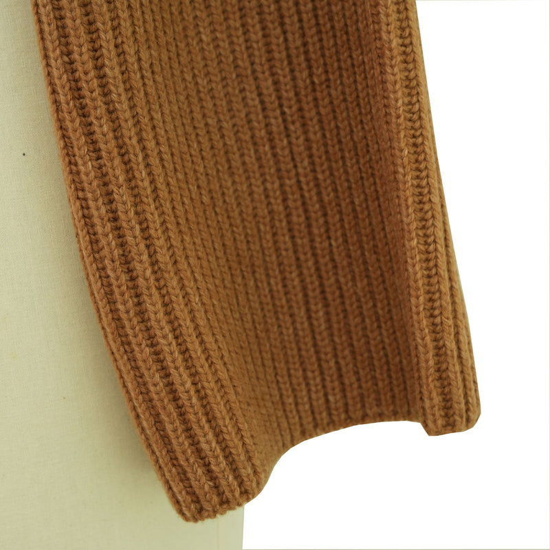 RIBBED KNIT WOOL SHRUG