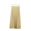 TAFFETA PLEATED SKIRT-CREAM-