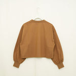 CROPPED LONG-SLV TEE/BIG FIT(6.5OZ)