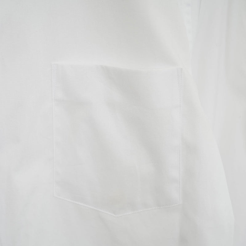 フラワーモチーフシャツ-WHITE×BLACK-