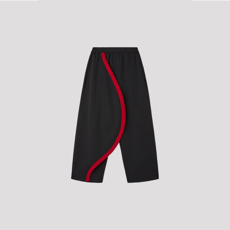 MILAN ROUND PANTS-MAROON RED MULTI-