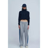 Fleece Tight Fit Track Jacket -NAVY-