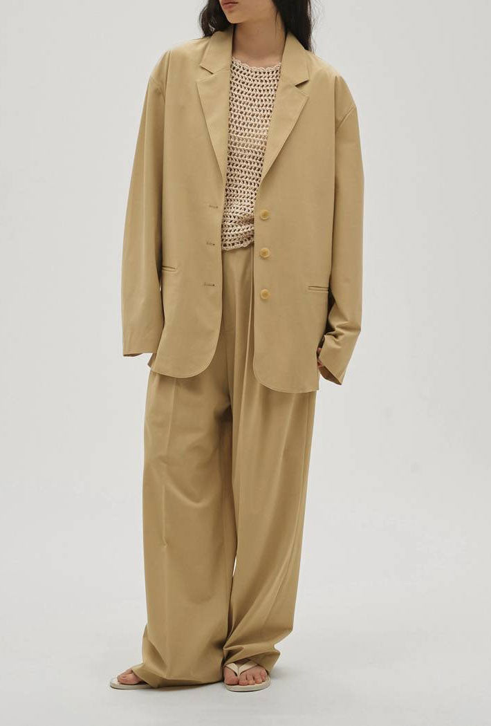 トゥディフル Dry Touch Rough jacket サンド36 Dry Touch Rough Jacket -SAND- – THEMARKET