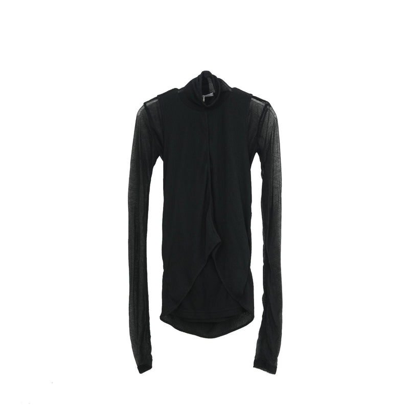 SHEER TWIST BACK TOP-T.MORO-