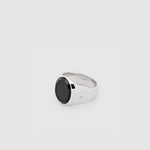 Oval Ring Black Onyx