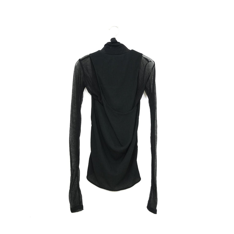 SHEER TWIST BACK TOP-T.MORO-