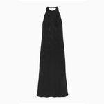 Floral Jacquard Camisole Dress - black