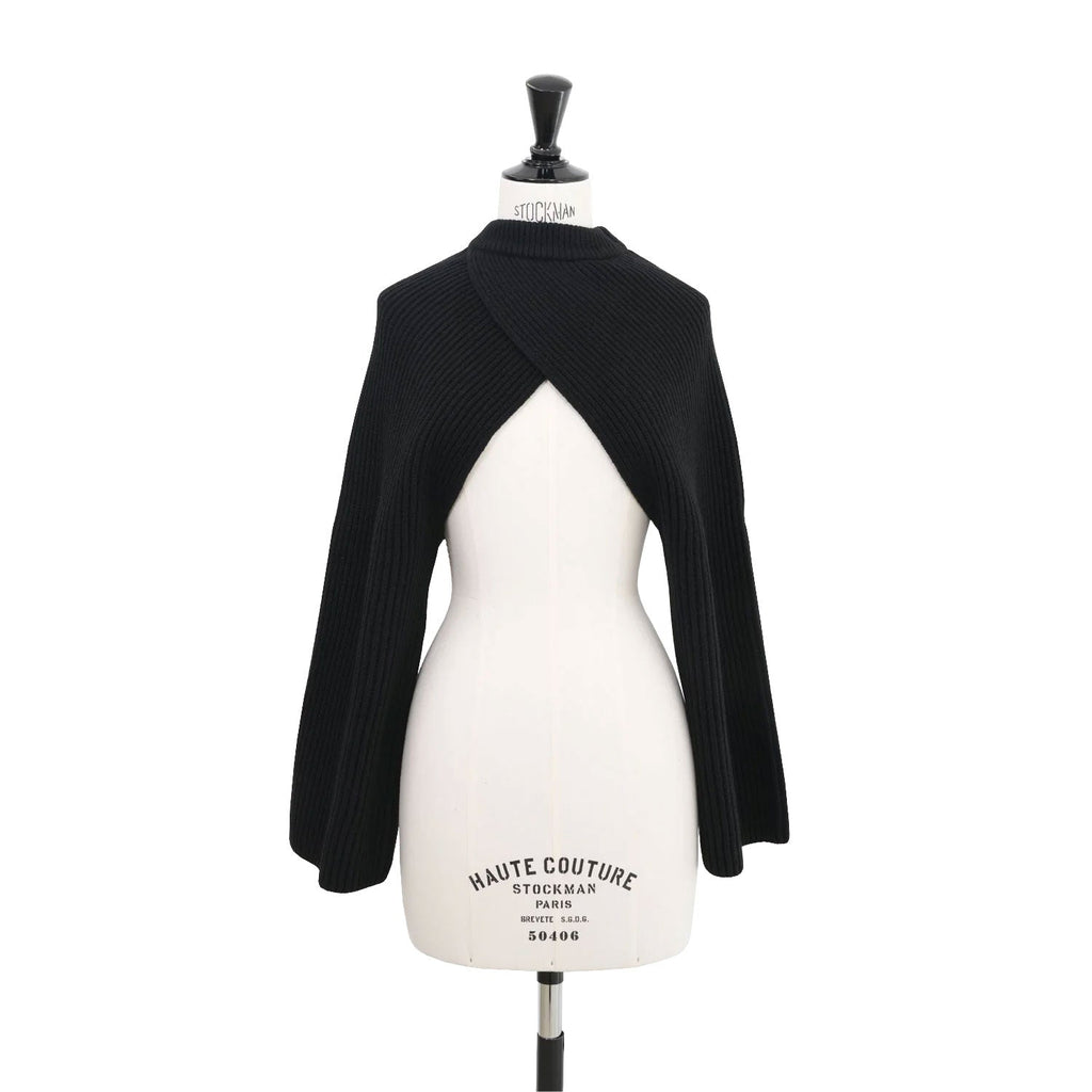 RIBBED KNIT WOOL SHRUG – THEMARKET