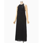 Floral Jacquard Camisole Dress - black