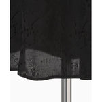 Floral Jacquard Camisole Dress - black