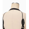 Floral Jacquard Camisole Dress - black